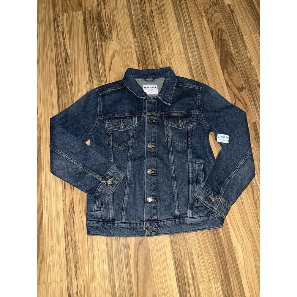 Old Navy NEW Boys Denim Button Up Jacket Size XL 14/16